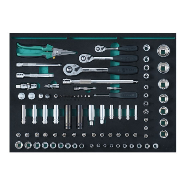 Tủ Đồ Nghề Đa Năng 6 Ngăn Có Bánh Xe Bộ 188 Cái Sata 09946