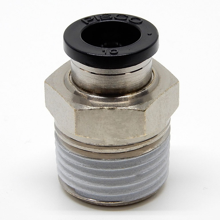 Đầu Nối Nhanh Khí Nén Dạng Thẳng Thân Lục Giác Ren Ngoài Pisco PC10-04