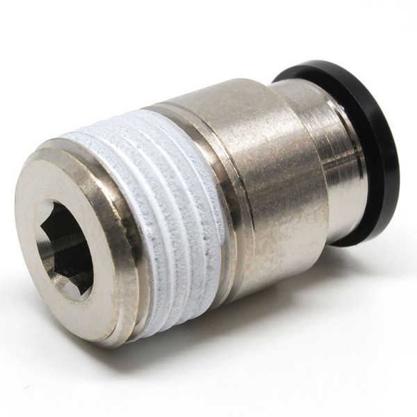 Đầu Nối Nhanh Khí Nén Thẳng Phi 12mm Ren Ngoài R1/2 Pisco POC12-04