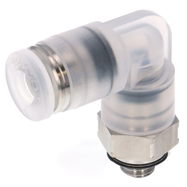 Đầu Nối Nhanh Khí Nén Dạng Cong 90° Ren Ngoài Pisco PPL1/4-M5SUS-UC