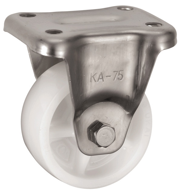 Bánh Xe Nylon Càng Inox Cố Định Không Phanh D100 UKAI PBKA-100