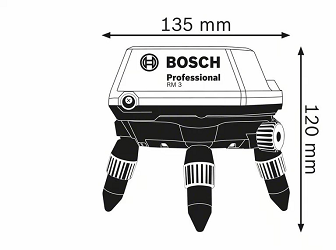 Bản vẽ kỹ thuật Đế Xoay Bluetooth RM3 Bosch 0601092800