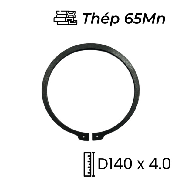 Phe Gài Trục Thép 65Mn DIN471 D140x4.0