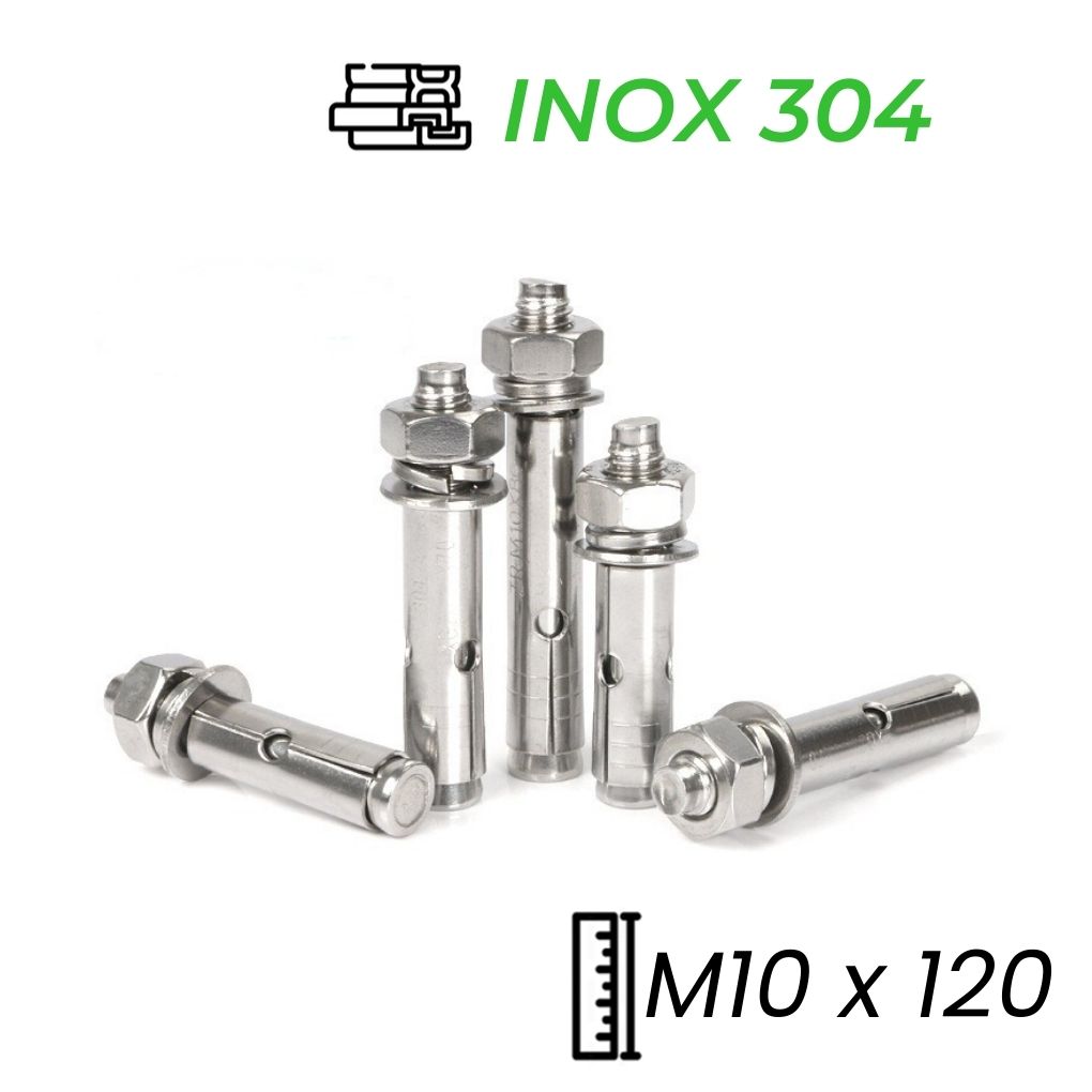 Tắc Kê Nở Inox 304 M10x120