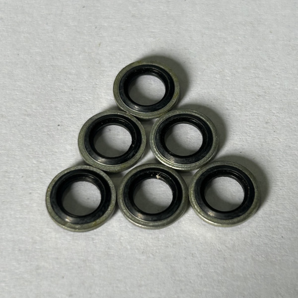 Lông Đền Dầu (Bonded Seal) Cao Su NBR D6 (ID6.7xOD11x1.0)