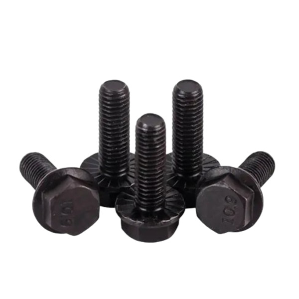 Bulong Đầu Bông Thép Mộc 10.9 GB5789 M10x1.25x20 Ren Nhuyễn (Có Khía)