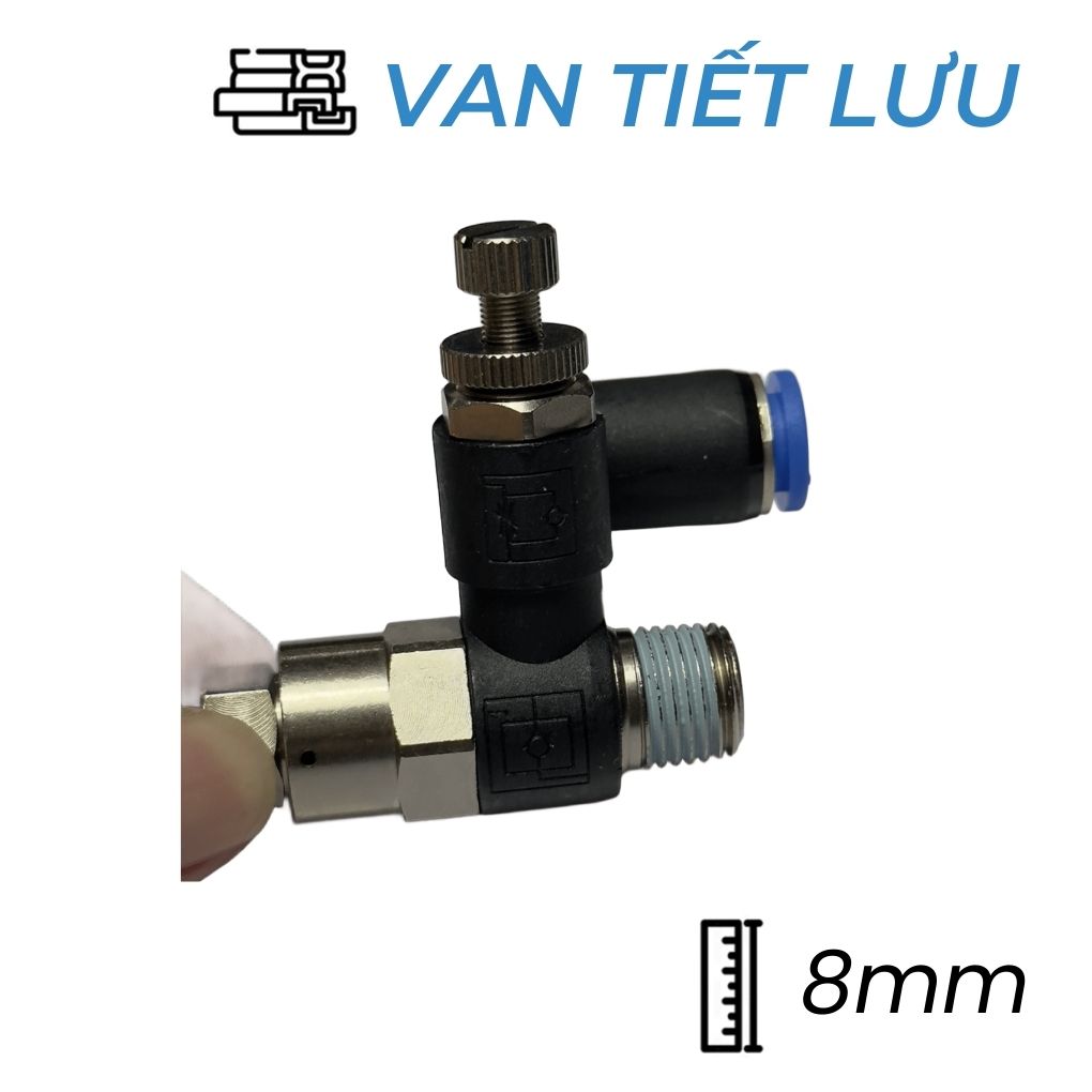 Van Tiết Lưu Khí Nén Ø8 (R1/4-R1/8) CDC PVSC 0802