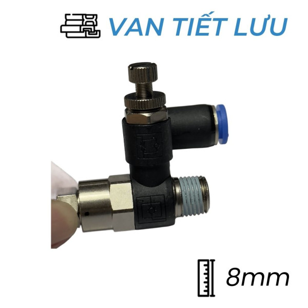 Van Tiết Lưu Khí Nén Ø8 (R1/4-R1/8) CDC PVSC 0802