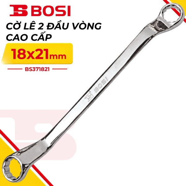 Cờ Lê 2 Đầu Vòng Cao Cấp 18x21 mm Bosi BS371821