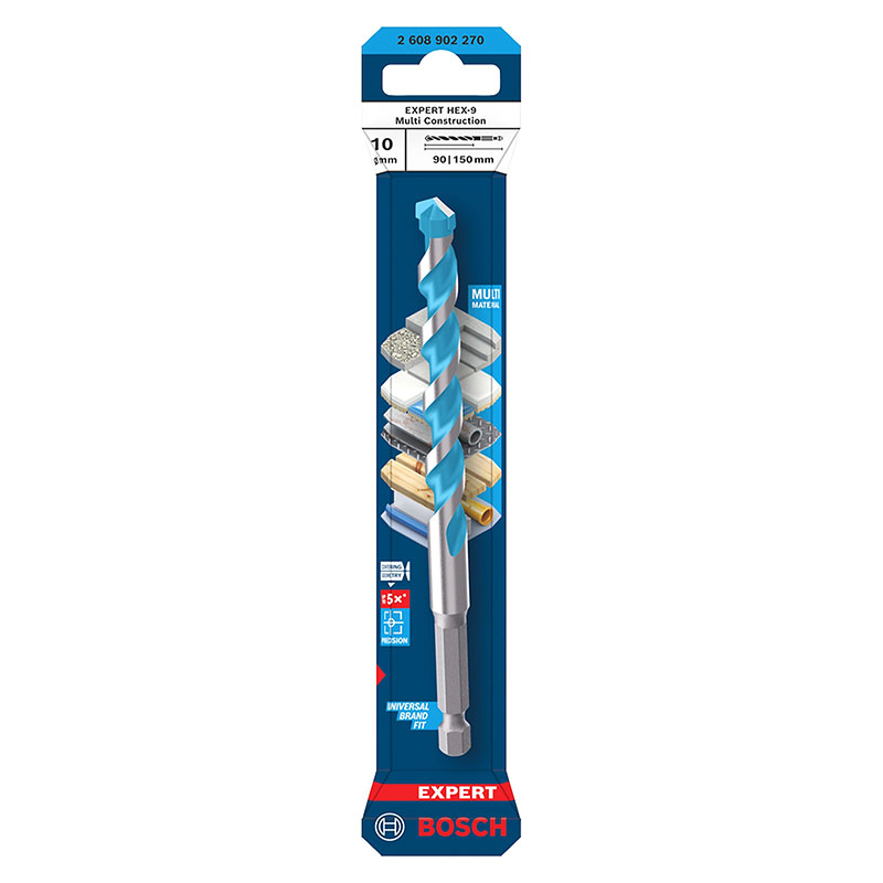 Mũi Khoan Đa Năng Expert HEX-9 Ø10 x 90 x 150 mm Bosch 2608902270