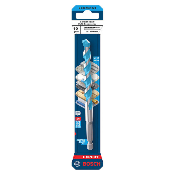 Mũi Khoan Đa Năng Expert HEX-9 Ø10 x 90 x 150 mm Bosch 2608902270