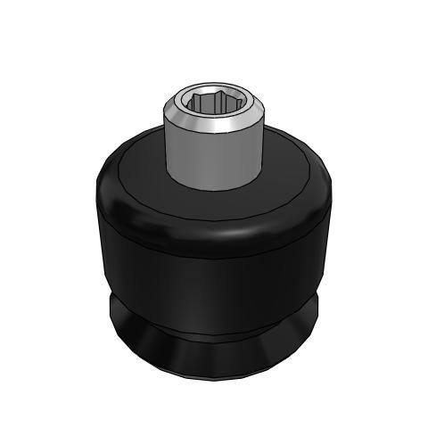 Bộ Nấm Hút Chân Không Có Vít Ren, Cao Su Nitrile (NBR), O.D 10 mm, Pisco VP10RN-M4