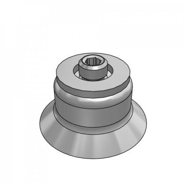 Bộ Nấm Hút Chân Không Có Vít Ren, Cao Su Fluoro, O.D 25 mm, Pisco VP25AF-M6