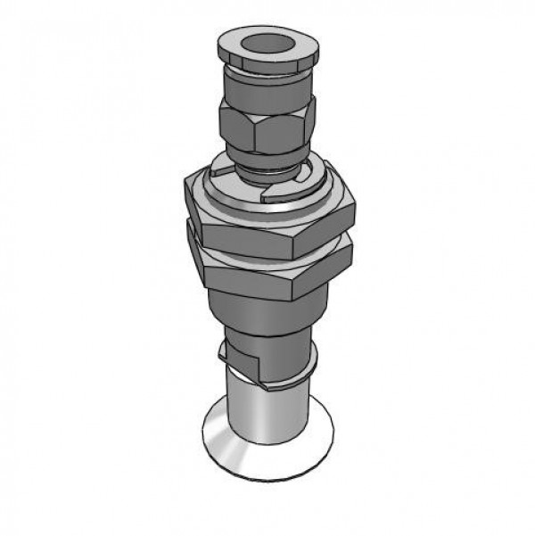 Bộ Nấm Hút Chân Không Và Giá Đỡ, Silicone, O.D 20 mm, Pisco VPHC20-9LS-6J