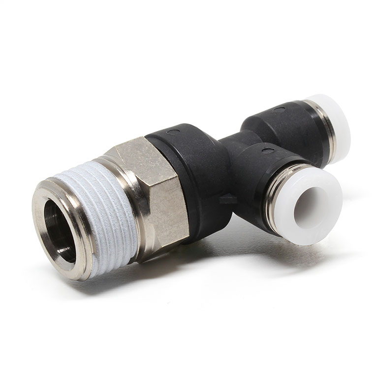 Đầu Nối Nhanh Khí Nén Dạng Chữ T Ren Ngoài Pisco PD1/4-N3UW