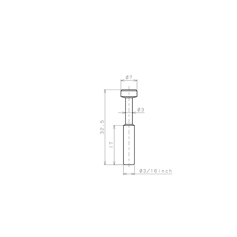 Bản vẽ kỹ thuật Nút Bịt Pisco PP3/16-C