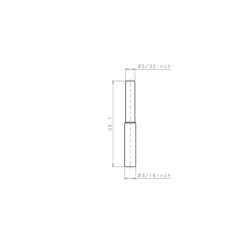 Bản vẽ kỹ thuật Ống Nối Đầu Nối Nhanh, Loại Giảm Pisco PIG3/16-5/32