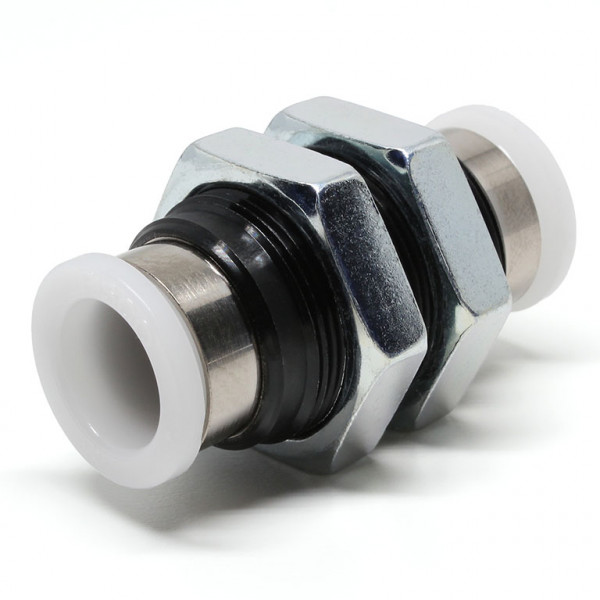Đầu Nối Nhanh Khí Nén Dạng Thẳng Ren Ngoài Lắp Kẹp Vách Pisco PM1/2-C