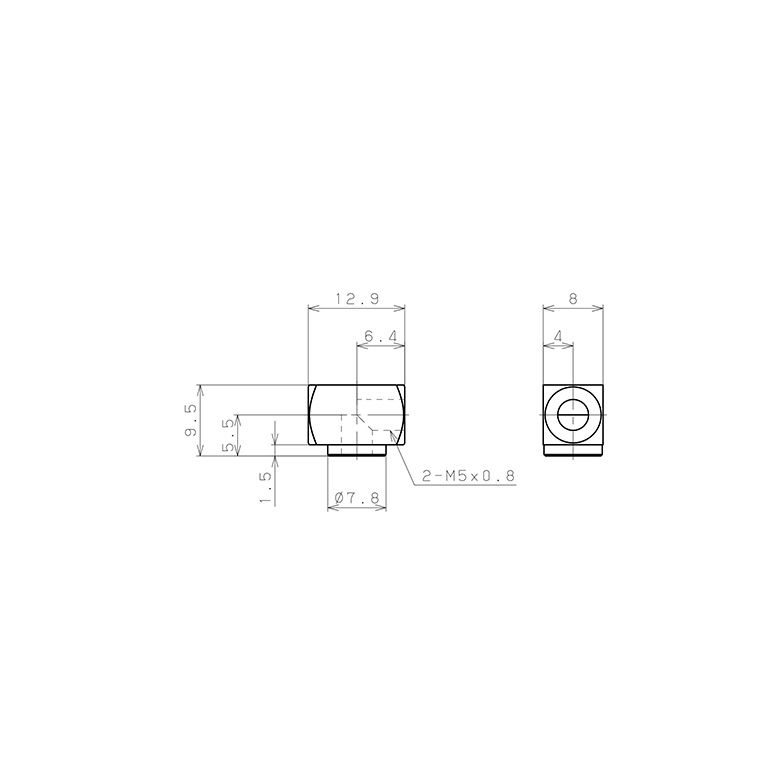 Bản vẽ kỹ thuật Đầu Nối Ren Trong Dạng Cong 90° Pisco LL-FM5-C