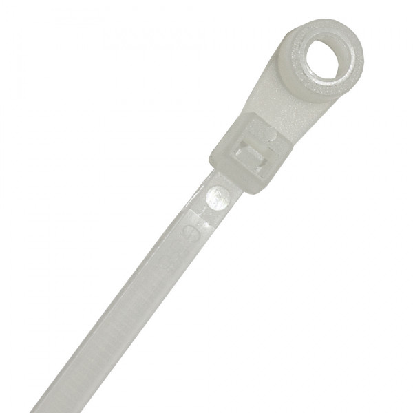 Dây Rút Nhựa Có Lỗ Bắt Vít Màu Trắng KST 216 x 4.8 mm KM5-200S