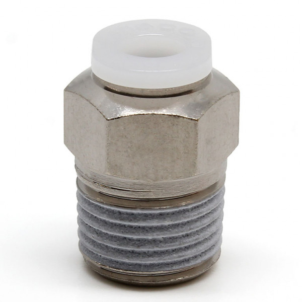 Đầu Nối Nhanh Khí Nén Dạng Thẳng Thân Lục Giác Ren Ngoài Pisco PC5/32-01M