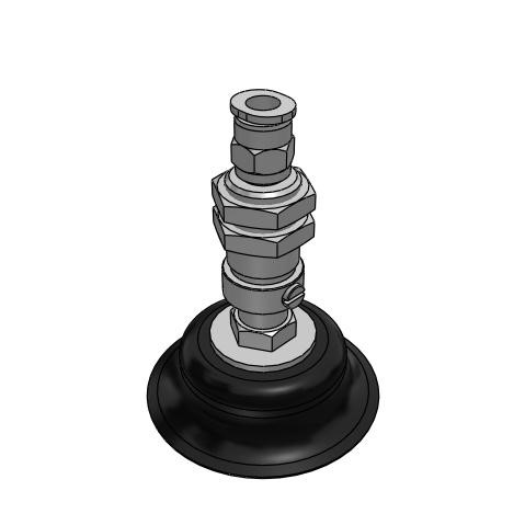 Bộ Nấm Hút Chân Không Và Giá Đỡ, Cao Su Nitrile (NBR), O.D 50 mm, Pisco VPC50-6RN-6J
