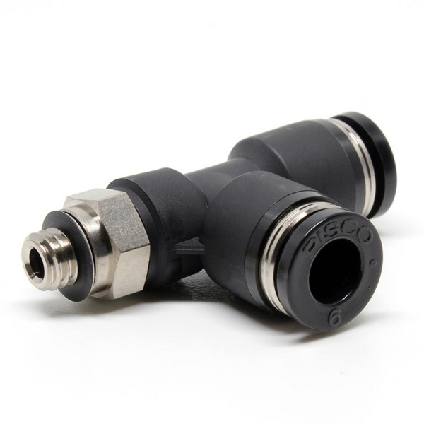 Đầu Nối Nhanh Khí Nén Dạng Chữ T Ren Ngoài Pisco PD6-M6W-C