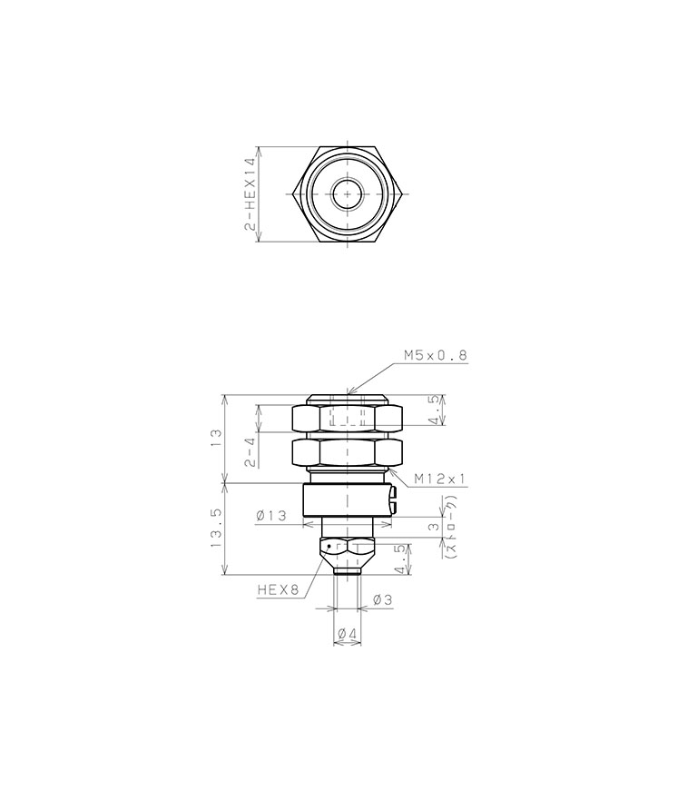 Bản vẽ kỹ thuật Giá Đỡ Nấm Hút Chân Không Có Lò Xo, Pisco VPC-H3-3-M5