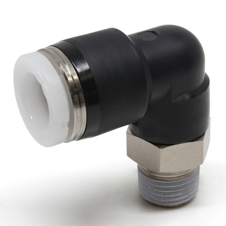 Đầu Nối Nhanh Khí Nén Dạng Cong 90° Ren Ngoài Pisco PL5/16-N1U