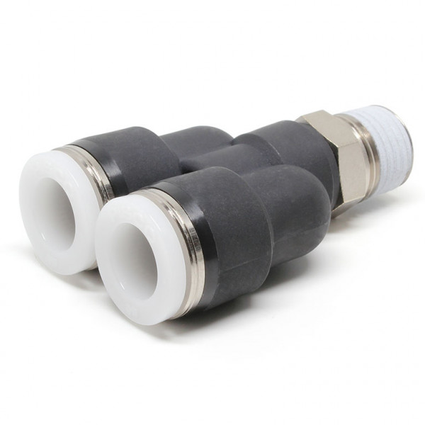Đầu Nối Nhanh Khí Nén Dạng Chữ Y Ren Ngoài Pisco PX3/8-02-C