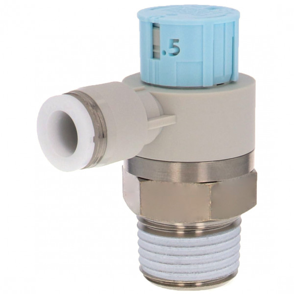 Van Tiết Lưu Khí Nén Loại Khóa Đẩy Có Hiển Thị Chỉ Số Pisco JSGC5/16-04BW