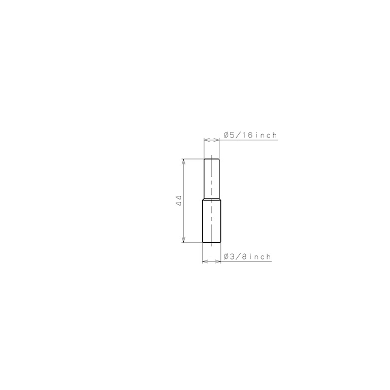 Bản vẽ kỹ thuật Ống Nối Đầu Nối Nhanh, Loại Giảm Pisco PIG3/8-5/16-C