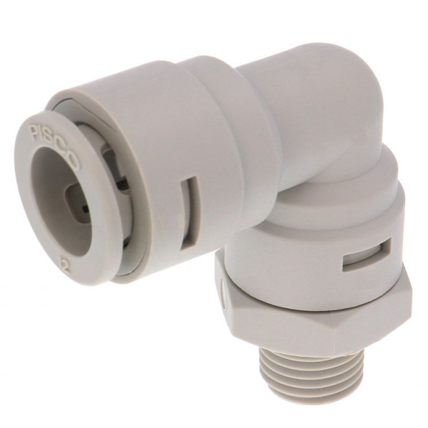 Đầu Nối Nhanh Khí Nén Dạng Cong 90° Ren Ngoài Pisco APL12-02-E-TP-C
