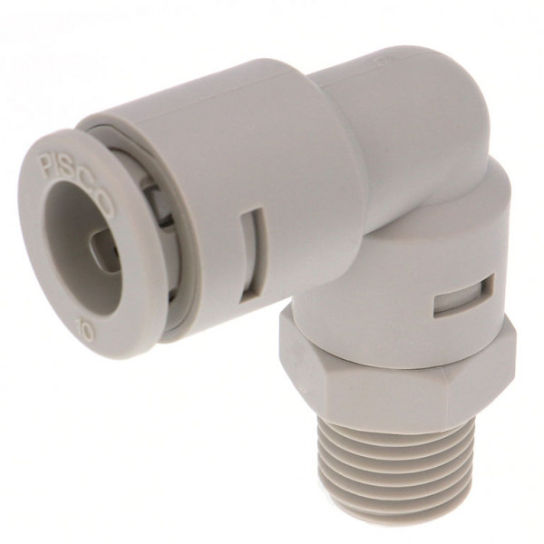 Đầu Nối Nhanh Khí Nén Dạng Cong 90° Ren Ngoài Pisco APL10-02-N-C